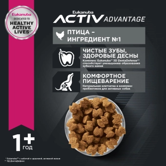 Корм для взрослых собак мелких пород Eukanuba Adult Small Breed 1+ years сухой