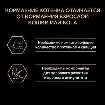 Влажный корм PRO PLAN® Nutri Savour® для котят, с говядиной в соусе, Пауч