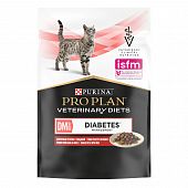 Паучи Purina Pro Plan Veterinary Diets (DM) Diabetes Management для кошек. Лечение сахарного диабета. Говядина