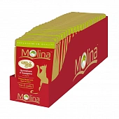 Паучи Molina для кошек с цыплёнком и говядиной в соусе Паучи Molina для кошек с цыплёнком и говядиной в соусе