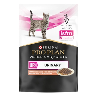 Влажный корм для кошек PRO PLAN® VETERINARY DIETS UR ST/OX Urinary при болезнях мочевыводящих путей, с лососем