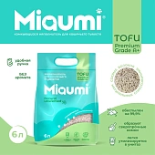 Наполнитель Miaumi Tofu Natural Unscented комкующийся тофу натуральный без ароматизатора