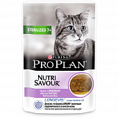 Паучи Pro Plan Nutrisavour Steril для стерилизованных кошек от 7 лет с индейкой паштет
