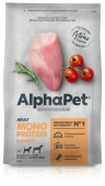 Сухой Корм Alphapet Superpremium Monoprotein для взрослых собак средних и крупных...