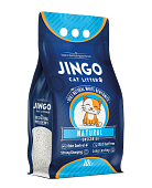 Наполнитель Jingo комкующийся для кошачьего туалета натуральный