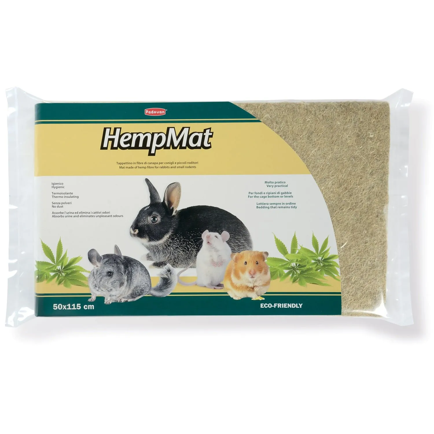 Коврик Padovan Hemp Mat из пенькового волокна для мелких домашних животных Коврик Padovan Hemp Mat из пенькового волокна для мелких домашних животных