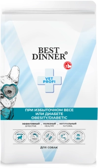Сухой корм Best Dinner Vet Profi Obesity/Diabetic для собак при диабете или избыточном весе