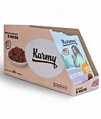Паучи Karmy Kitten для котят и кормащих кошек с курицей в желе Паучи Karmy Kitten для котят и кормащих кошек с курицей в желе
