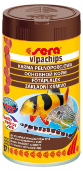 Корм Sera Vipachips для всех видов донных рыб в форме чипсов
