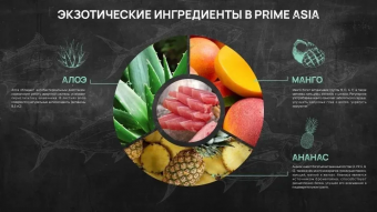 Банки Prime Asia для кошек с тунцом и сибасом в желе