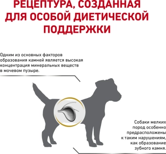 Корм Royal Canin Urinary S/O Small Dog USD 20 для собак малых пород при МКБ и заболеваниях МВС