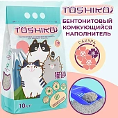 Наполнитель Toshiko комкующийся для кошачьего лотка бентонитовый с запахом сакуры Наполнитель Toshiko комкующийся для кошачьего лотка бентонитовый с запахом сакуры