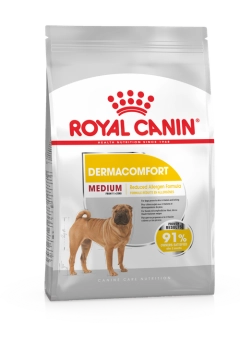 Royal Canin Medium Dermacomfort корм сухой для взрослых собак средних размеров при раздражениях и зуде кожи