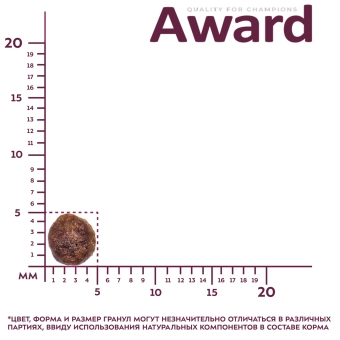 Корм Award Healthy growth для котят от 1 месяца, беременных и кормящих с индейкой и курицей с рыбьим жиром и семени льна