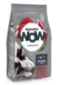 Корм Alphapet WOW Superpremium для взрослых собак средних пород с говядиной и сердцем