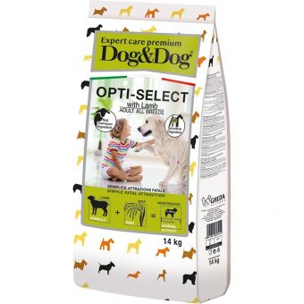 Корм Dog&Dog Expert Premium Opti-Select для взрослых собак с ягненком