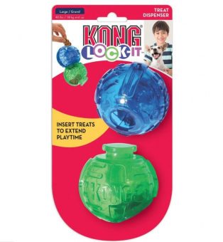 Игрушка для собак Kong Lock-It мячи для лакомст 2 шт