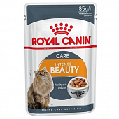 Паучи Royal Canin Intense Beauty (в соусе) для взрослых кошек, поддержание красоты шерсти