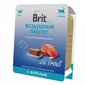Ламистеры Brit Premium Sterilised Воздушный паштет для стерилизованных кошек с форелью Ламистеры Brit Premium Sterilised Воздушный паштет для стерилизованных кошек с форелью