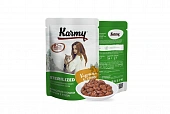 Паучи Karmy Sterilised Cat для стерилизованных кошек и кастрированных котов с курицей в соусе Паучи Karmy Sterilised Cat для стерилизованных кошек и кастрированных котов с курицей в соусе