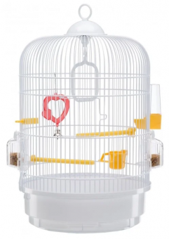 Клетка Ferplast Regina перламутровая с комплектом для птиц