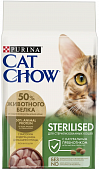 Сухой Корм Cat Chow Sterilised для стерилизованных кошек с домашней птицей