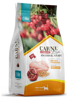 Корм Carni Adult для кошек с курицей, гранатом и клюквой