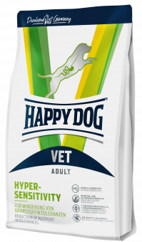 Корм Happy Dog Vet Hypersensitivity для собак. Ветеринарная диета при пищевой аллергии