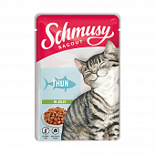 Паучи SCHMUSY для кошек с тунцом кусочки в желе Паучи SCHMUSY для кошек с тунцом кусочки в желе
