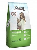 Сухой Корм Karmy Cat Sterilised для кастрированных котов и стерилизованных кошек с индейкой