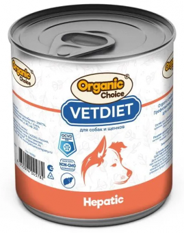 Банки Organic Сhoice VET Hepatic для собак и щенков профилактика болезней печени