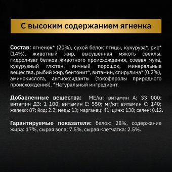 Сухой корм Pro Plan Nature Elements для взрослых собак мелких и карликовых пород, с высоким содержанием ягненка