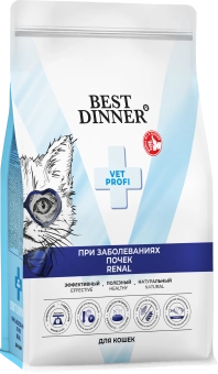 Сухой корм Best Dinner Vet Profi Renal для кошек, полнорационный, диетический при острой или хронической болезни почек
