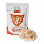 Паучи Brit Care Chicken&Cheese для кошек с курицей и сыром Паучи Brit Care Chicken&Cheese для кошек с курицей и сыром
