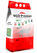 Наполнитель ECO-Premium для кошачьего лотка древесный с запахом зелёного чая