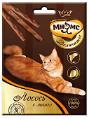 Лакомства Мнямс Деликатес лакомые палочки для кошек с лососем и манго