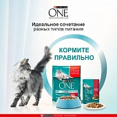 Паучи Purina One Adult Cat для взрослых кошек с говядиной и морковью