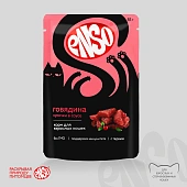 Паучи Enso Basic полнорационный корм для взрослых кошек кусочки в соусе с говядиной Паучи Enso Basic полнорационный корм для взрослых кошек кусочки в соусе с говядиной