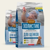 Корм Деревенские Лакомства Холистик Премьер для щенков с курицей и рисом