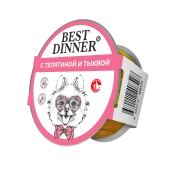 Ламистеры Best Dinner для взрослых собак с телятиной и тыквой