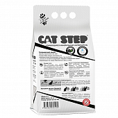 Наполнитель Cat Step Compact White Carbon для кошек комкующийся минеральный с углём