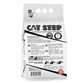 Наполнитель Cat Step Compact White Carbon для кошек комкующийся минеральный с углём