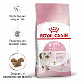 Royal Canin Kitten корм сухой сбалансированный для котят в период второй фазы роста до...