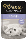 Паучи Miamor Ragout Royal для котят с говядиной в желе