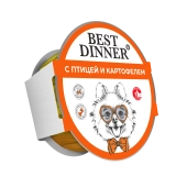 Ламистеры Best Dinner для взрослых собак с птицей и картофелем