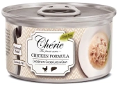 Банки Pettric Cherie Chicken Formula для кошек с куриной печенью в соусе