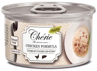 Банки Pettric Cherie Chicken Formula для кошек с куриной печенью в соусе