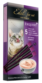 Лакомство Edel For Cat для кошек крем-суп сливочный йогурт с индейкой