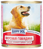 Консервы Happy Dog для взрослых собак с говядиной, сердцем, печенью, рубцом и рисом Консервы Happy Dog для взрослых собак с говядиной, сердцем, печенью, рубцом и рисом