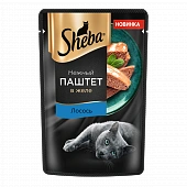 Паучи Sheba для кошек паштет из лосося в желе Паучи Sheba для кошек паштет из лосося в желе